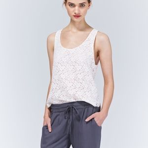Aritzia Talula Betty lace tank top in blush